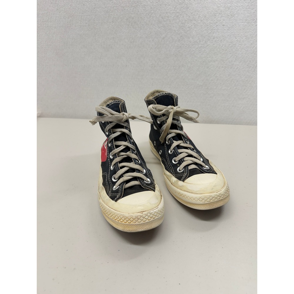 Converse x Comme des Garcons PLAY Chuck 70 High Top Black Heart Womens 7 Mens 5 - Picture 2 of 12